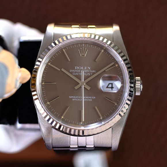 Rolex Datejust RARE Brown Dial 36mm Watch - Picture 7 of 12